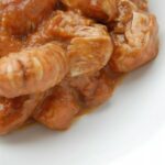 Verrines de poisson & potiron et croustillants de bacon